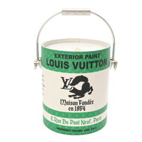Louis Vuitton LV Paint Green White Leather Handbag Bag - Picture 1 of 9